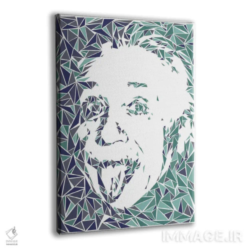تابلو دکوراتیو آلبرت انیشتین اثر کریستین میلئو - نمای پرسپکتیو محصول