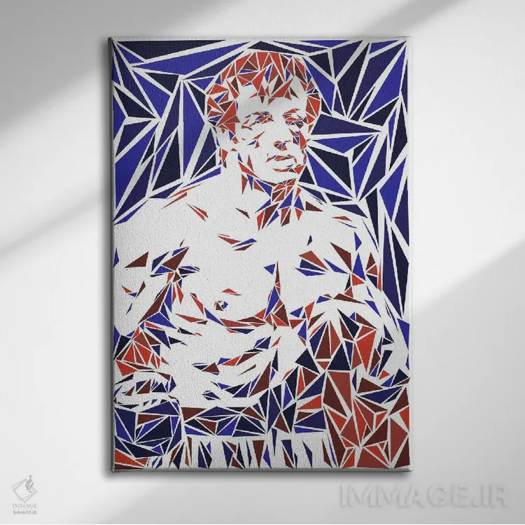 تابلو دکوراتیو راکی بالبوا اثر کریستین میلئو - نمای روبهرو روی دیوار