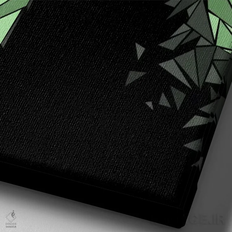 تابلو دکوراتیو نئو اثر کریستین میلئو - نمای نزدیک بافت بوم