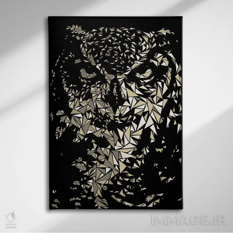 تابلو دکوراتیو جغد اثر کریستین میلئو - نمای روبهرو روی دیوار