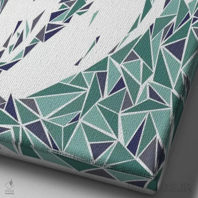 تابلو دکوراتیو آلبرت انیشتین اثر کریستین میلئو - نمای نزدیک بافت بوم