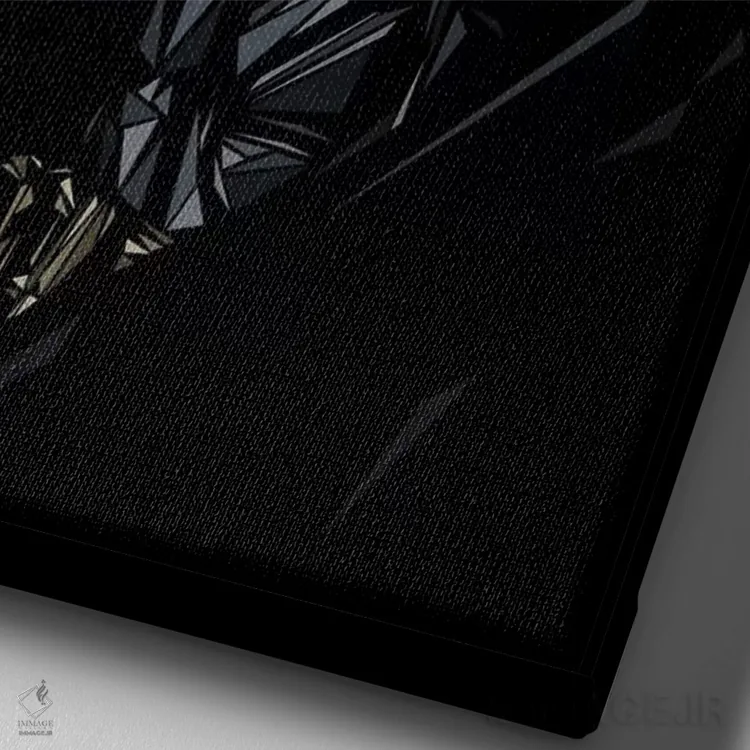 تابلو دکوراتیو بتمن ۴ اثر کریستین میلئو - نمای نزدیک بافت بوم