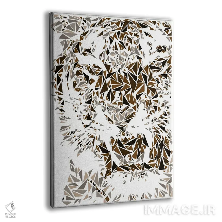 تابلو دکوراتیو ببر اثر کریستین میلئو - نمای پرسپکتیو محصول