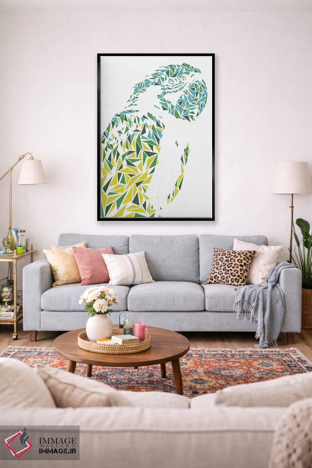 تابلو دکوراتیو طوطی آرا اثر کریستین میلئو - D1B