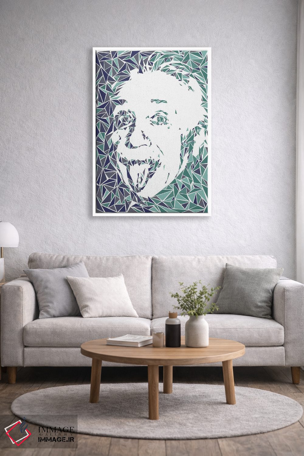 تابلو دکوراتیو آلبرت انیشتین اثر کریستین میلئو - D1W