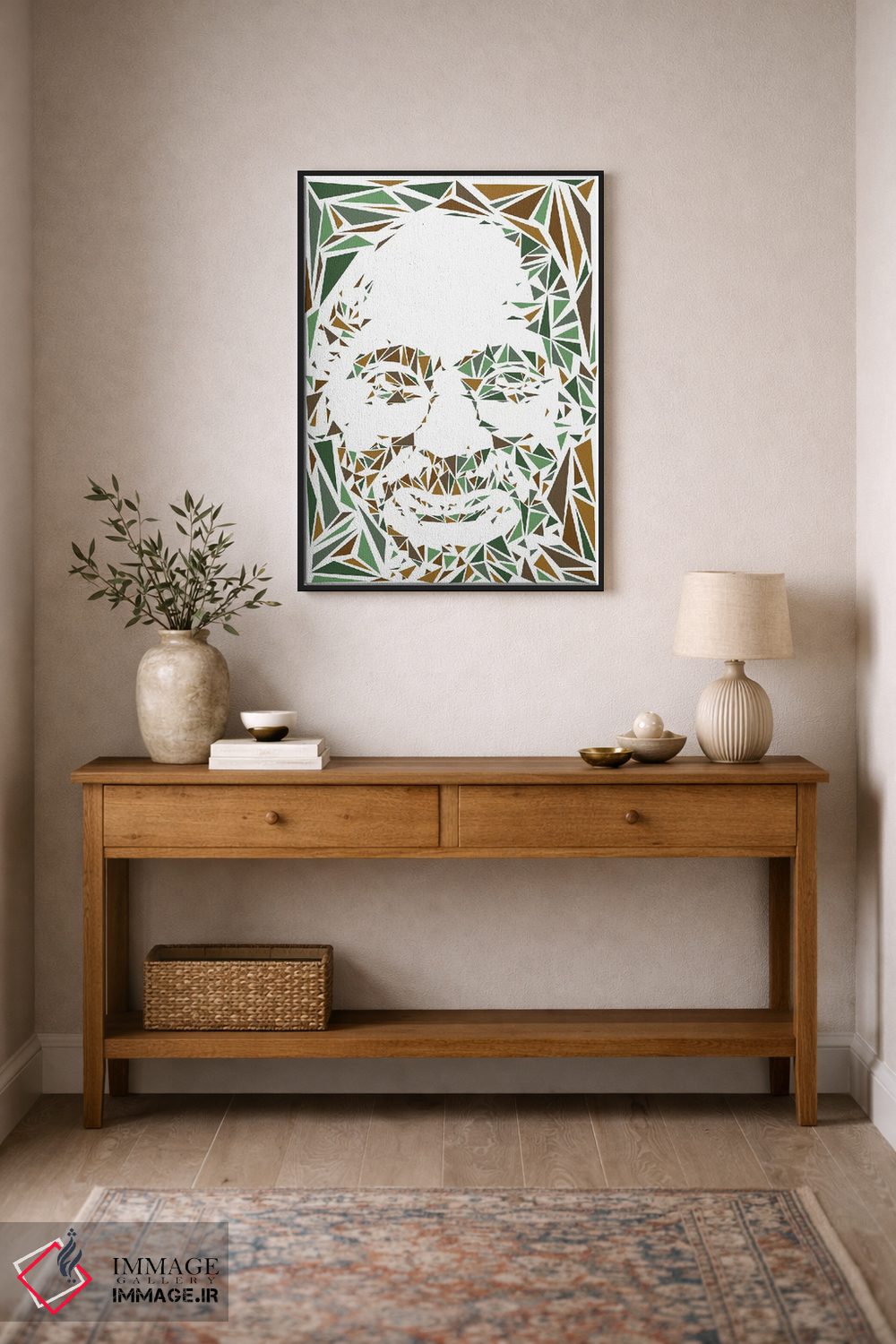 تابلو دکوراتیو گاندی اثر کریستین میلئو - D2B