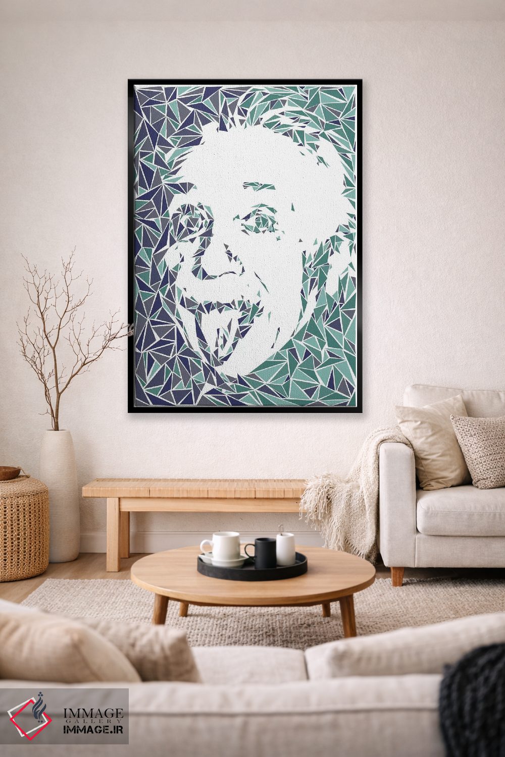 تابلو دکوراتیو آلبرت انیشتین اثر کریستین میلئو - D2B