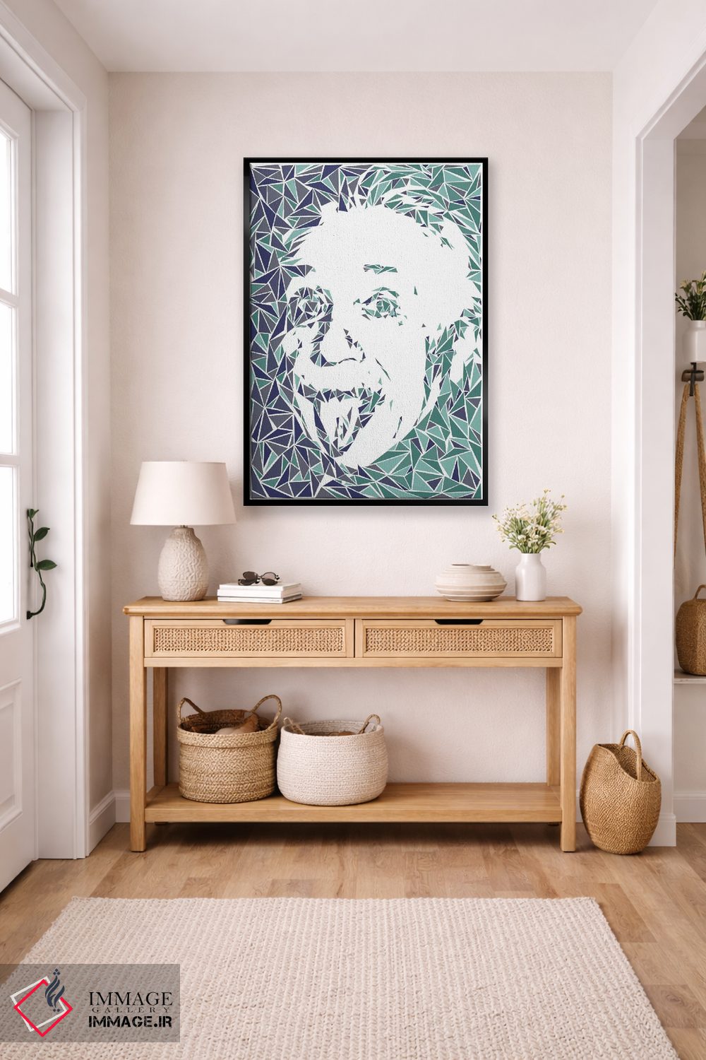 تابلو دکوراتیو آلبرت انیشتین اثر کریستین میلئو - D6B