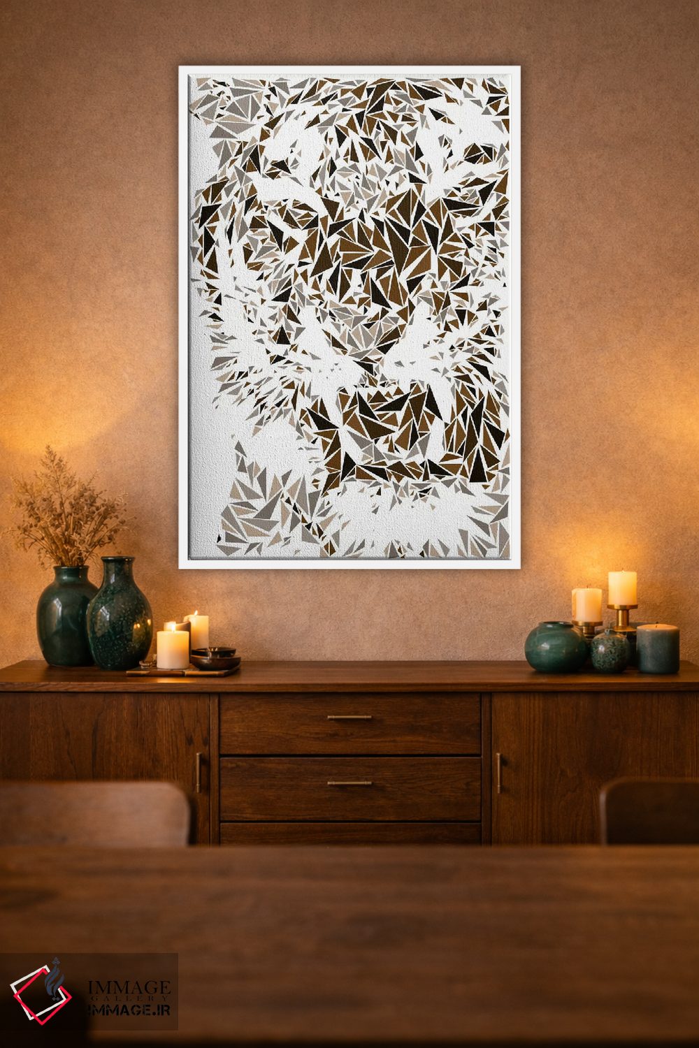 تابلو دکوراتیو ببر اثر کریستین میلئو - D1W