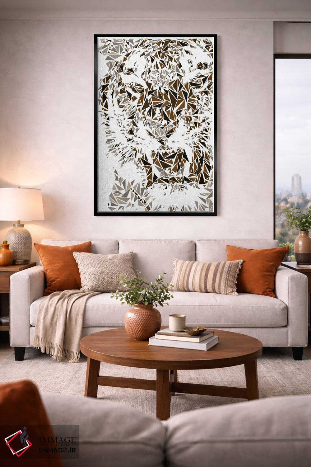 تابلو دکوراتیو ببر اثر کریستین میلئو - D2B