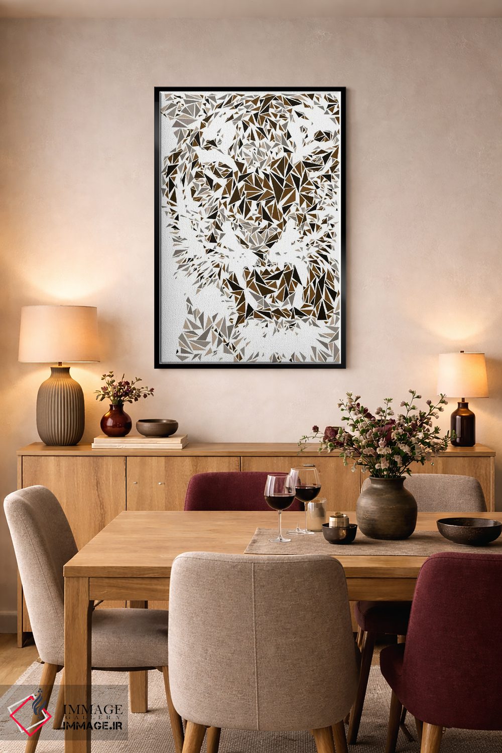 تابلو دکوراتیو ببر اثر کریستین میلئو - D4B