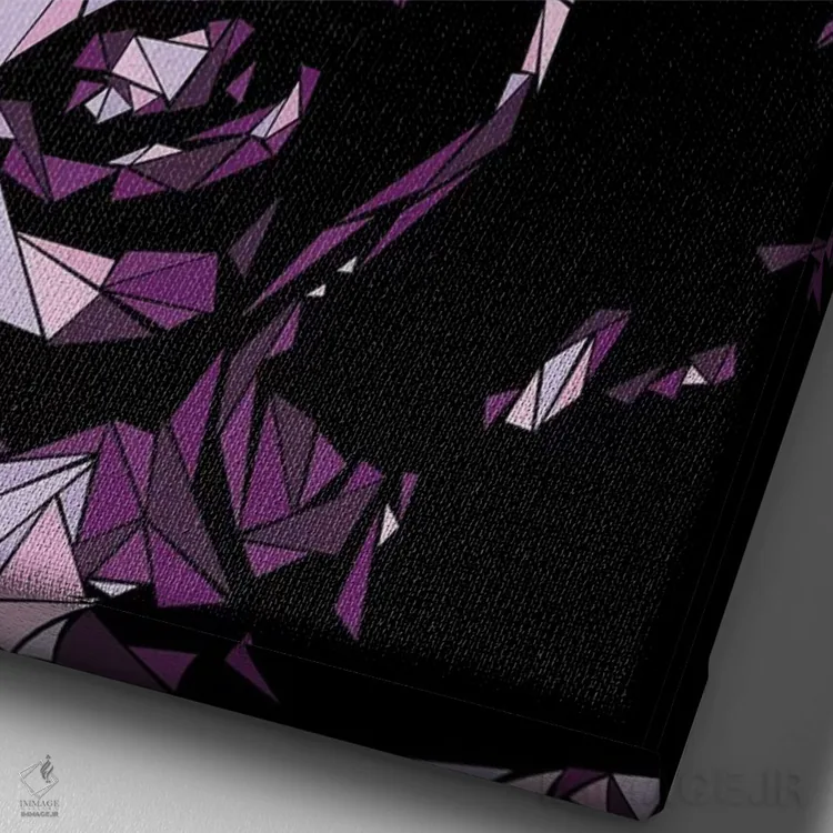 تابلو دکوراتیو هارلی کویین اثر کریستین میلئو - نمای نزدیک بافت بوم