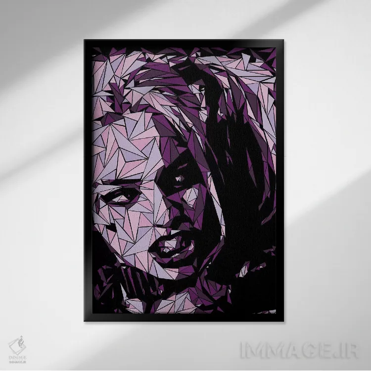 تابلو دکوراتیو هارلی کویین اثر کریستین میلئو - نمای قابدار مشکی