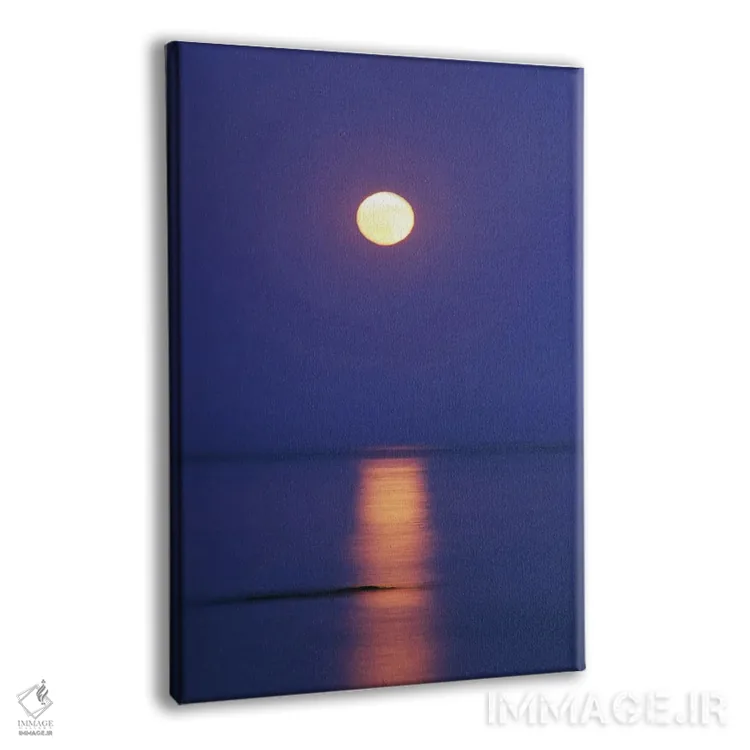 تابلو دکوراتیو ماه کامل بالای دریا اثر مایک کیف - نمای پرسپکتیو محصول