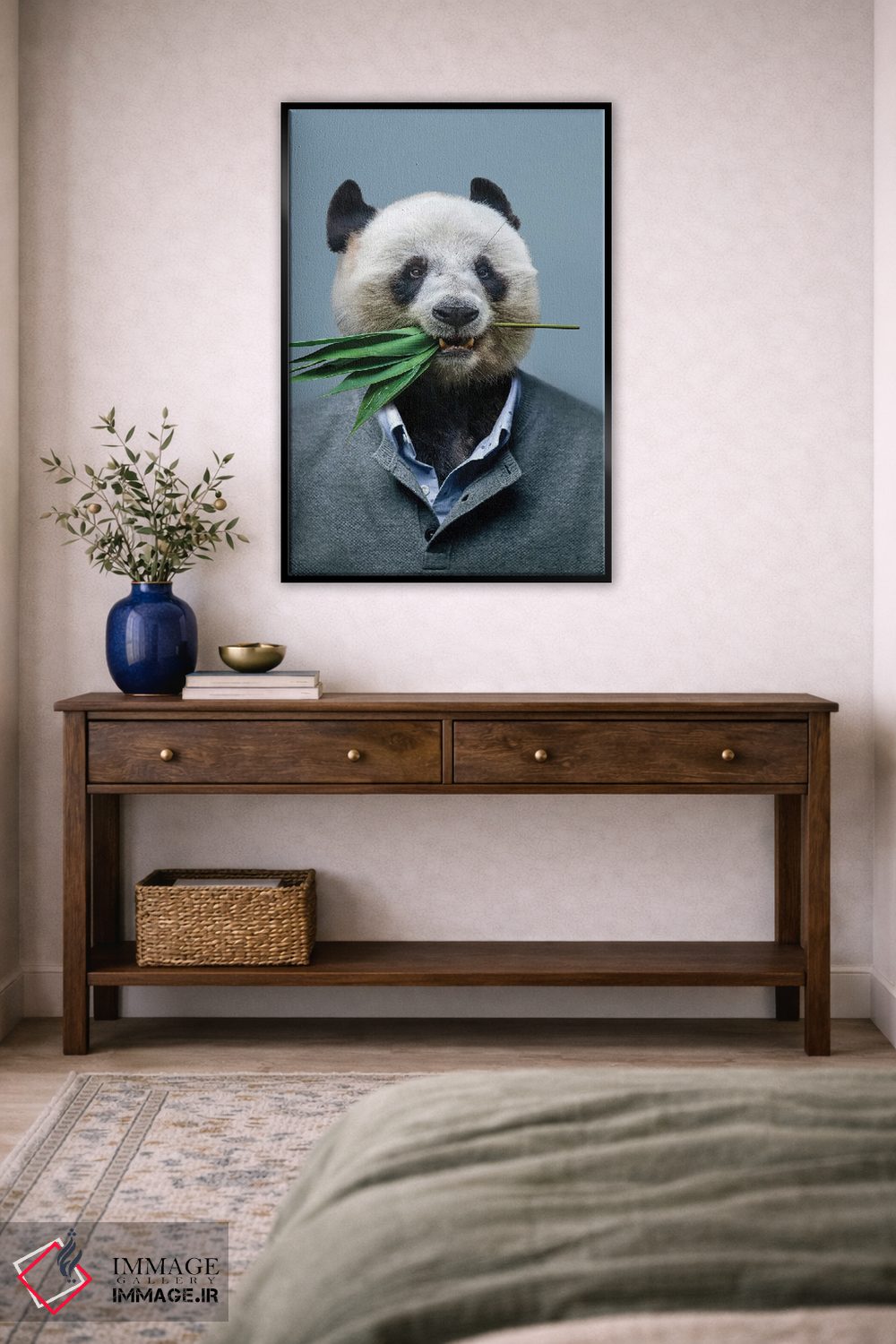 تابلو دکوراتیو مرد پاندا اثر مایک کیف - D5B