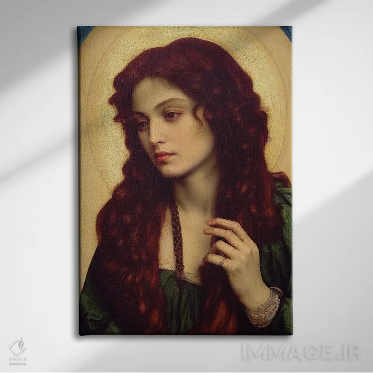تابلو دکوراتیو نقاشی مادلنا اثر مایک کیف - نمای روبهرو روی دیوار