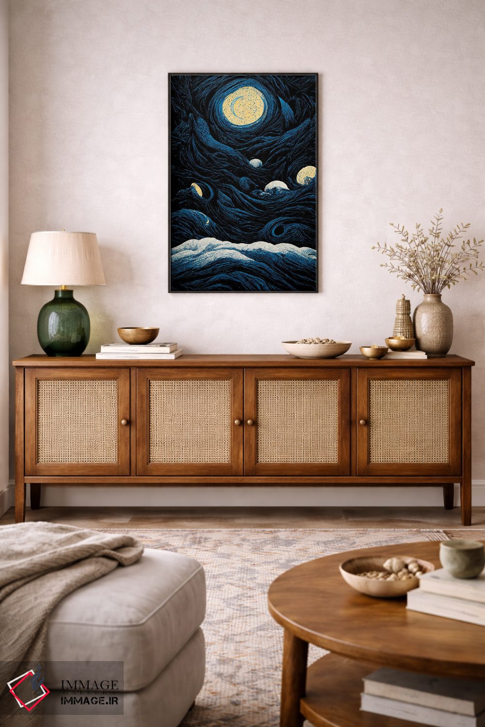 تابلو دکوراتیو شب پرستاره ۳ اثر مایک کیف - D4B