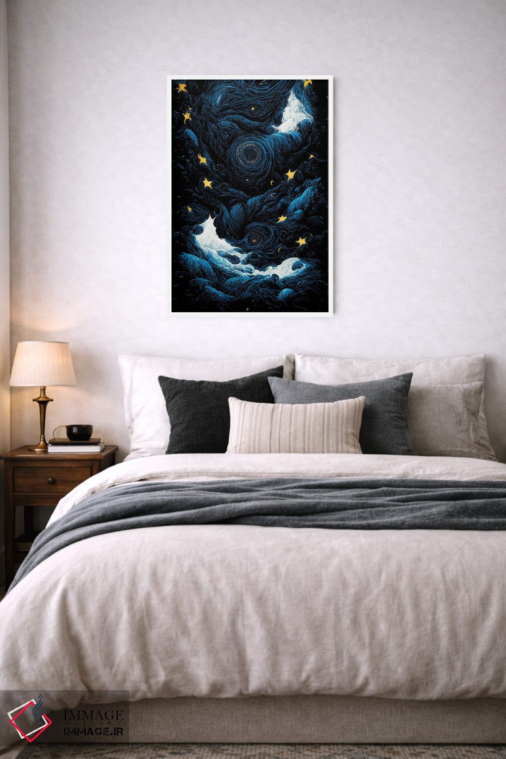 تابلو دکوراتیو شب پرستاره ۵ اثر مایک کیف - D5W