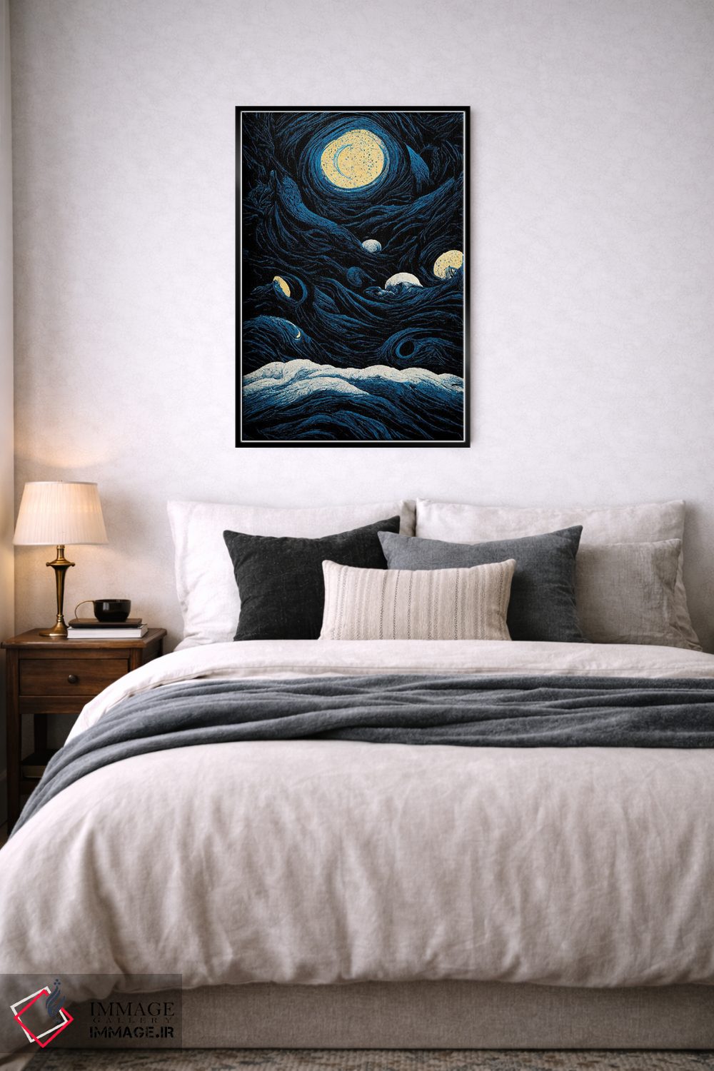 تابلو دکوراتیو شب پرستاره ۳ اثر مایک کیف - D6B