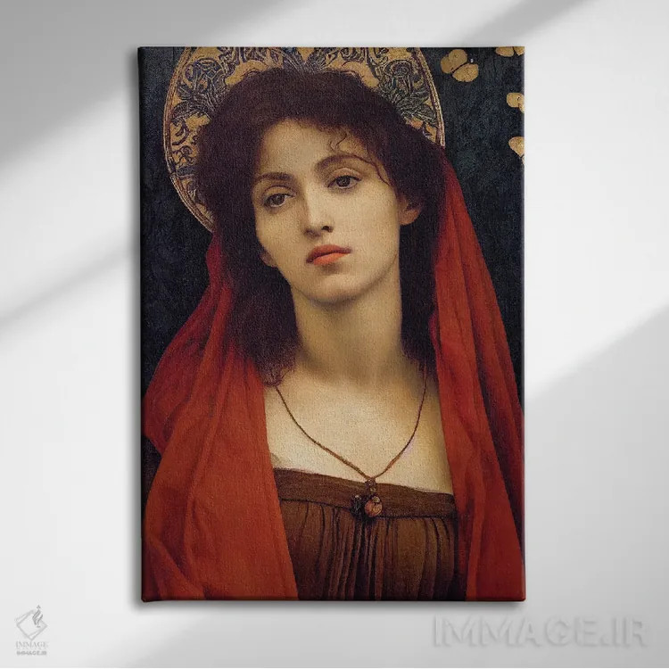 تابلو دکوراتیو نقاشی مادلنا ۲ اثر مایک کیف - نمای روبهرو روی دیوار