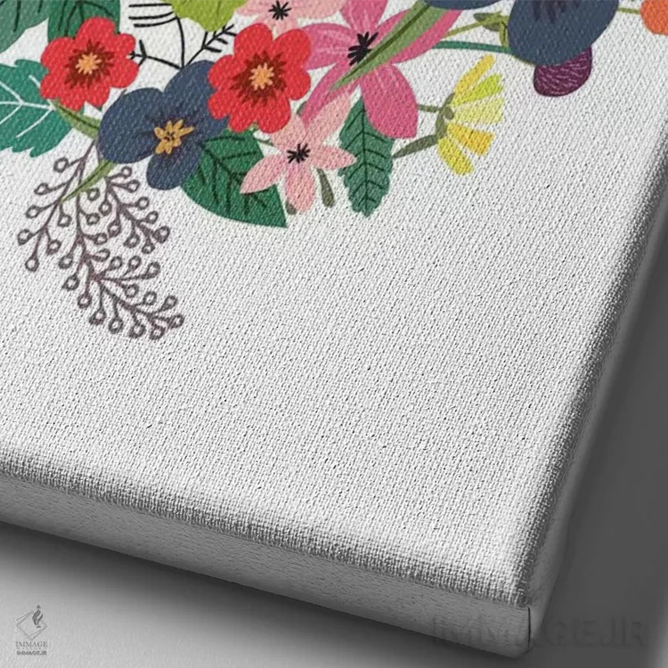 تابلو دکوراتیو رویای بزرگ اثر میا چارو - نمای نزدیک بافت بوم