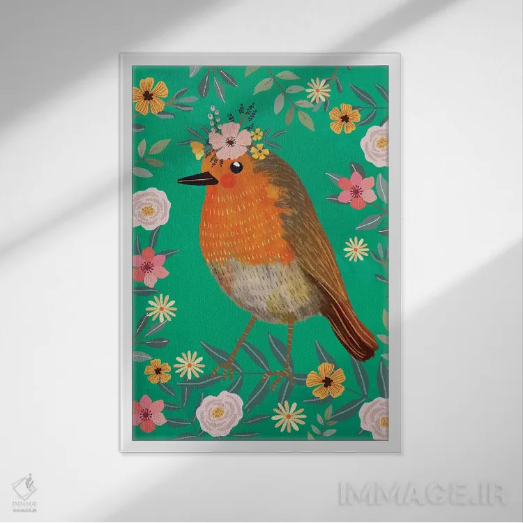 تابلو دکوراتیو سار اثر میا چارو - نمای قابدار سفید