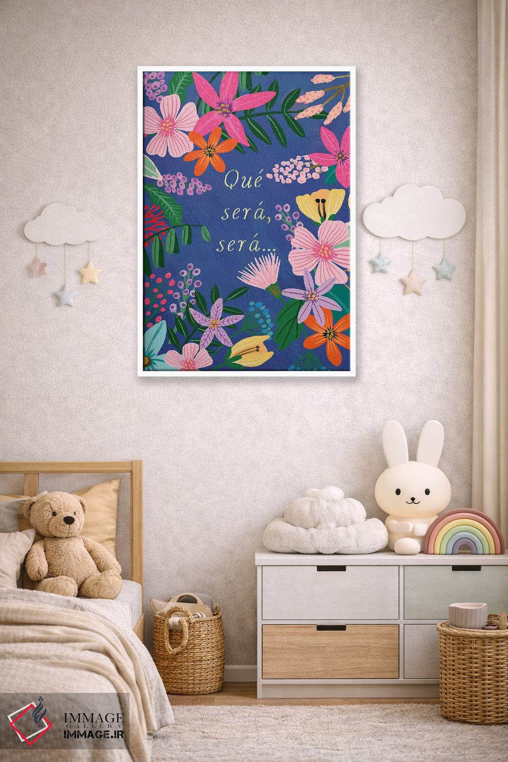 تابلو دکوراتیو هر چه خواهد شد خواهد شد اثر میا چارو - D3W