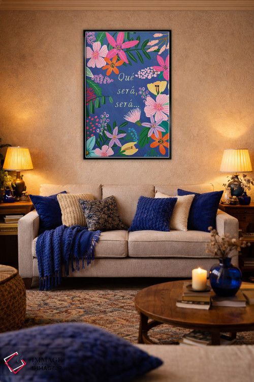 تابلو دکوراتیو هر چه خواهد شد خواهد شد اثر میا چارو - D5B