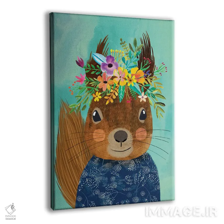 تابلو دکوراتیو سنجاب اثر میا چارو - نمای پرسپکتیو محصول