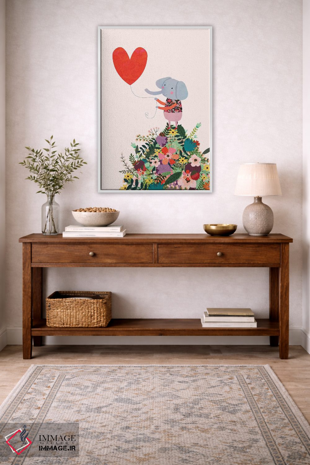 تابلو دکوراتیو قلب فیل اثر میا چارو - D4W