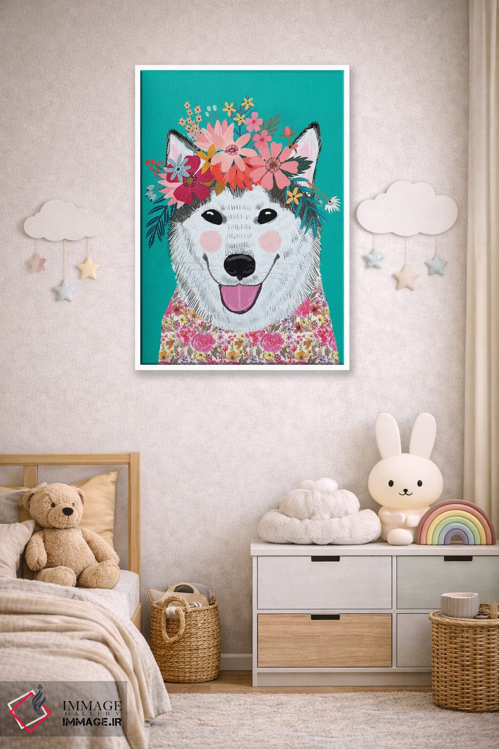 تابلو دکوراتیو هاسکی اثر میا چارو - D3W