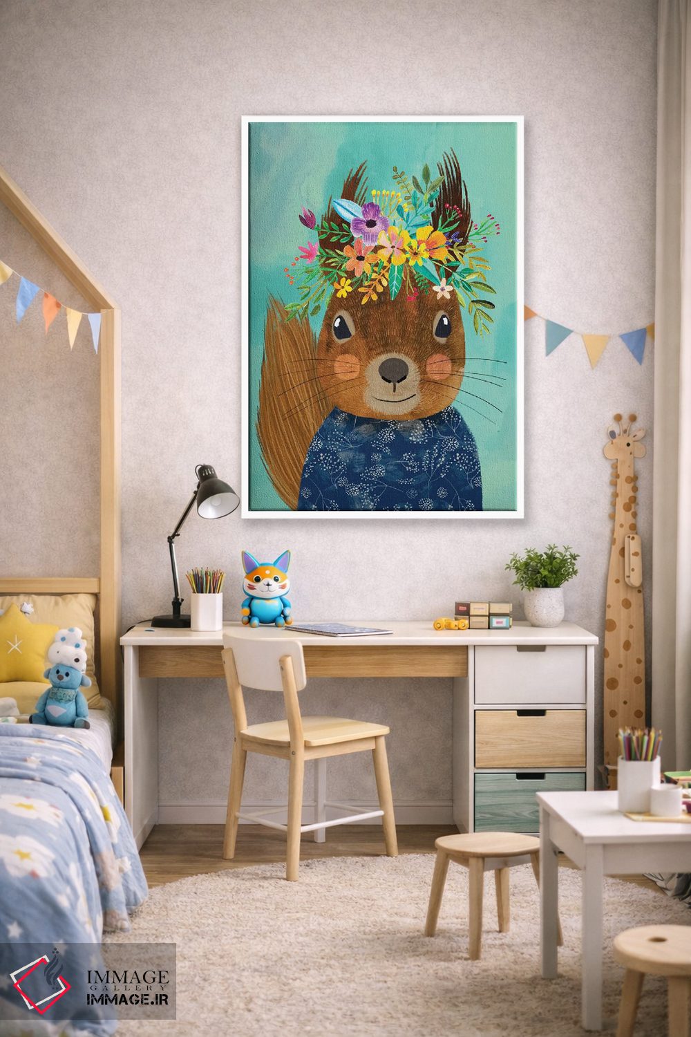 تابلو دکوراتیو سنجاب اثر میا چارو - D1W