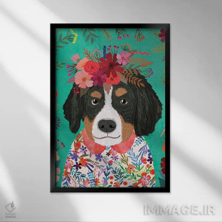 تابلو دکوراتیو پازل برنزی اثر میا چارو - نمای قابدار مشکی