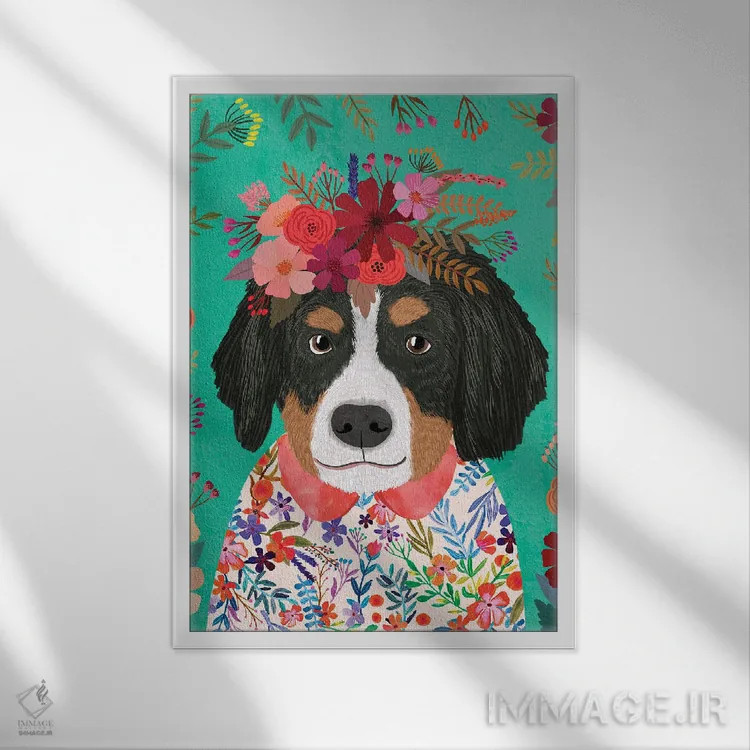 تابلو دکوراتیو پازل برنزی اثر میا چارو - نمای قابدار سفید