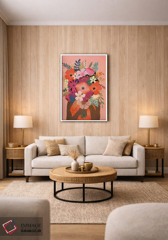 تابلو دکوراتیو دسته گل اثر میا چارو - D1W