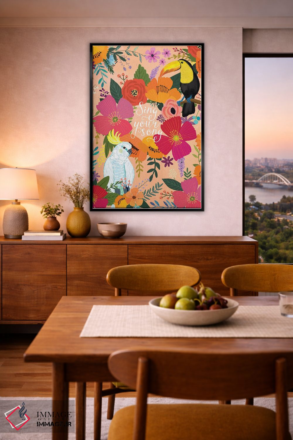 تابلو دکوراتیو پرندگان اثر میا چارو - D6B