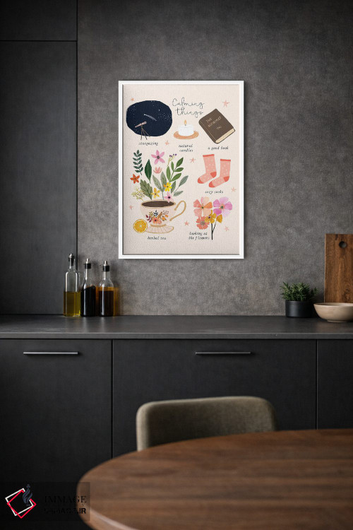 تابلو دکوراتیو چیزهای آرام بخش اثر میا چارو - D2W