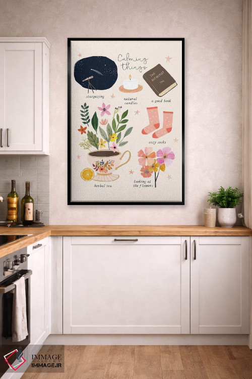 تابلو دکوراتیو چیزهای آرام بخش اثر میا چارو - D3B