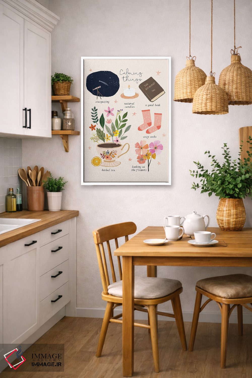 تابلو دکوراتیو چیزهای آرام بخش اثر میا چارو - D6W