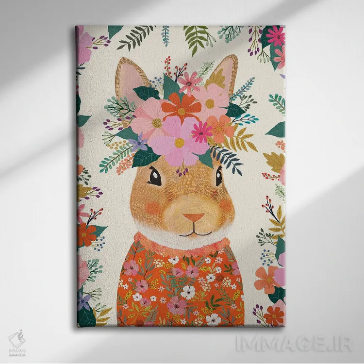 تابلو دکوراتیو عید پاک اثر میا چارو - نمای روبهرو روی دیوار