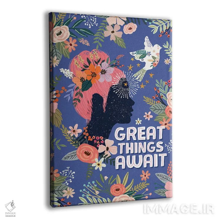 تابلو دکوراتیو چیزهای بزرگ اثر میا چارو - نمای پرسپکتیو محصول