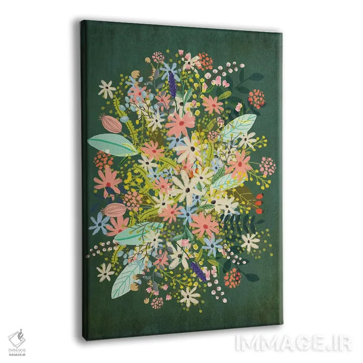 تابلو دکوراتیو گل ها اثر میا چارو - نمای پرسپکتیو محصول