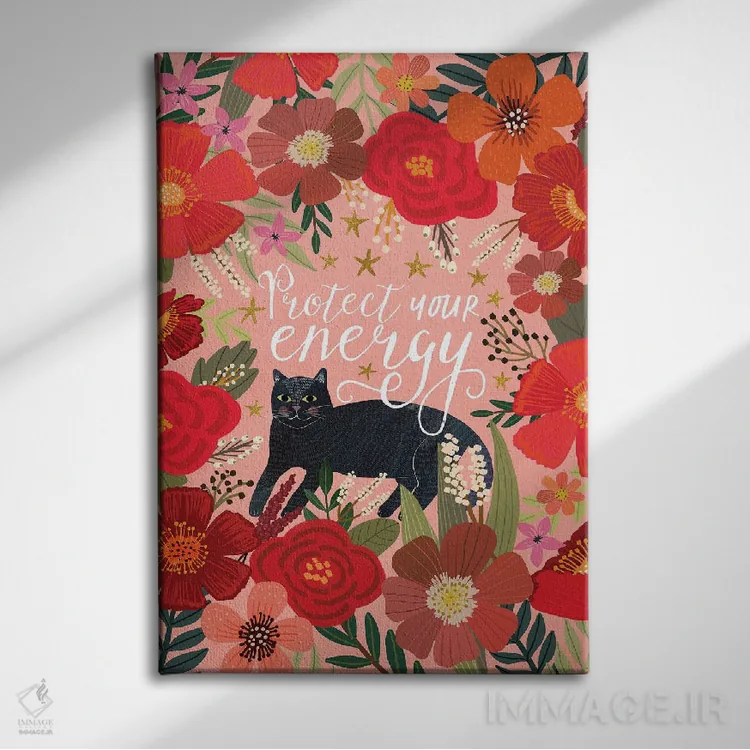 تابلو دکوراتیو انرژی اثر میا چارو - نمای روبهرو روی دیوار