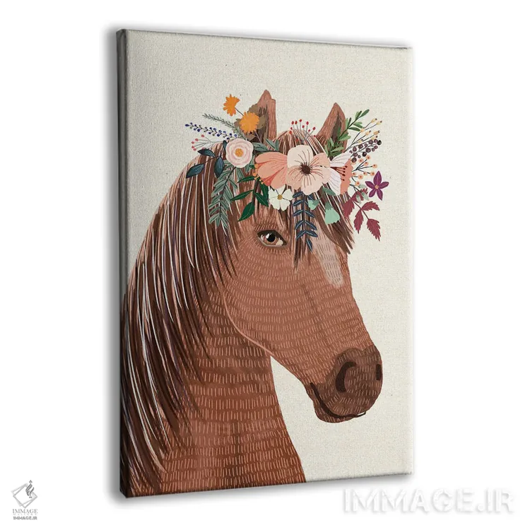 تابلو دکوراتیو اسب اثر میا چارو - نمای پرسپکتیو محصول