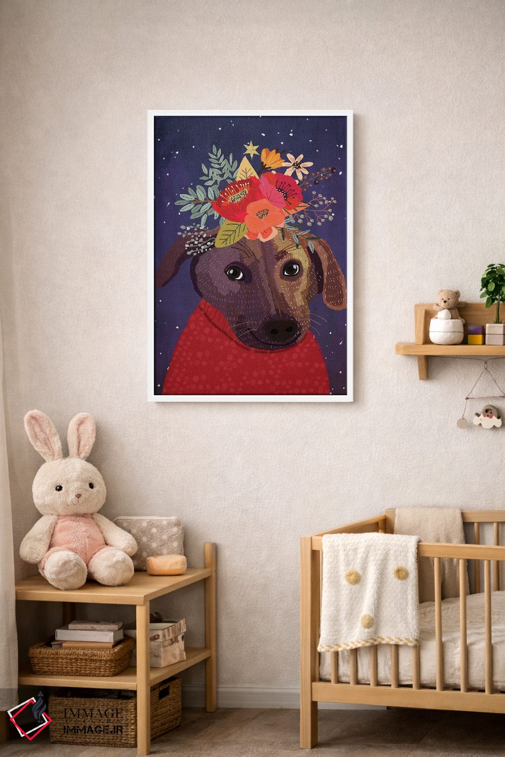تابلو دکوراتیو سگی اثر میا چارو - D3W