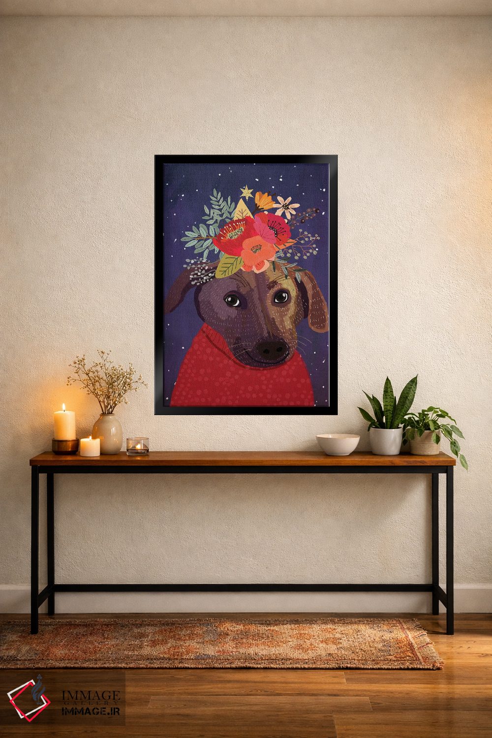 تابلو دکوراتیو سگی اثر میا چارو - D6B