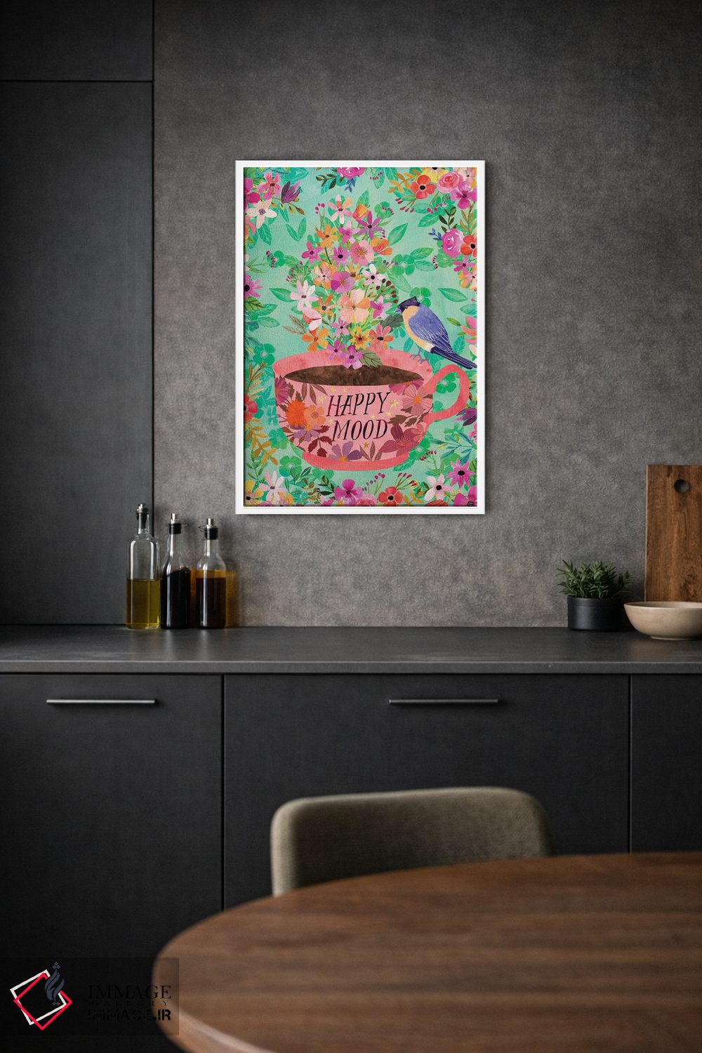 تابلو دکوراتیو حال و هوای شاد اثر میا چارو - D1W