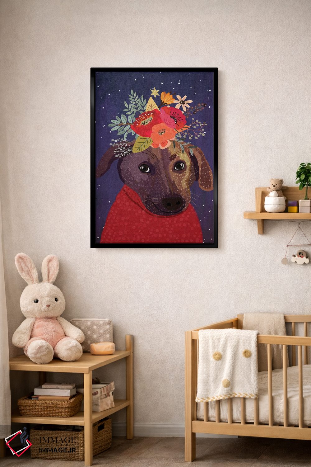 تابلو دکوراتیو سگی اثر میا چارو - D5B