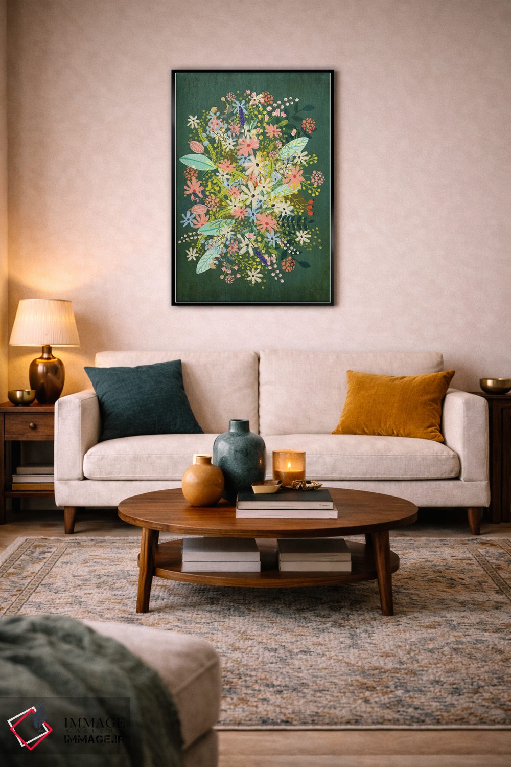 تابلو دکوراتیو گل ها اثر میا چارو - D5B