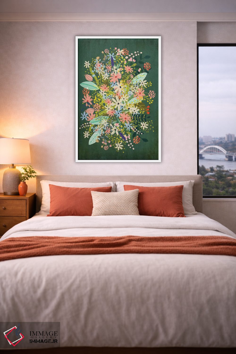 تابلو دکوراتیو گل ها اثر میا چارو - D4W